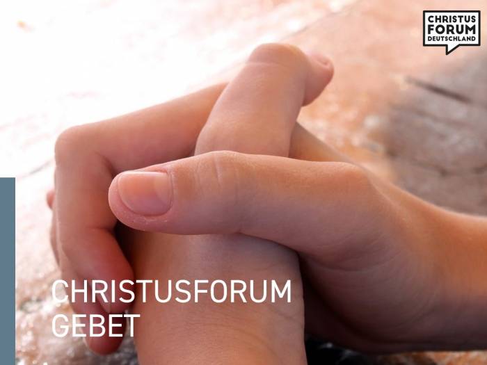 ChristusForum Gebet zum Zukunftsprozess